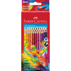 Színes ceruza készlet háromszögletű papagáj Faber-Castell  24klf. szín Író- irodaszer, papíráru Faber - Castell