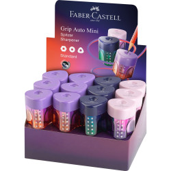 Hegyező GRIP mini tartályos Faber-Castell vegyes színátmenetes színben égkék-rózsa, türkiz-kék Hegyező Faber - Castell