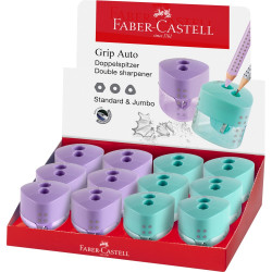 Hegyező dupla tartályos GRIP Jumbo vegyes pasztell Faber-Castell lila,zöld Hegyező Faber - Castell
