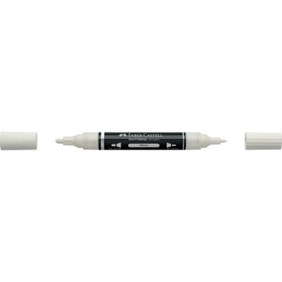 Akril marker kétvégű MULTIMARK 101 Faber-Castell fehér