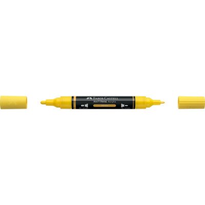 Akril marker kétvégű MULTIMARK 108 Faber-Castell sárga