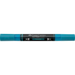 Akril marker kétvégű MULTIMARK 313 Faber-Castell türkiz