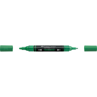 Akril marker kétvégű MULTIMARK 316 Faber-Castell zöld