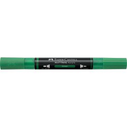 Akril marker kétvégű MULTIMARK 316 Faber-Castell zöld