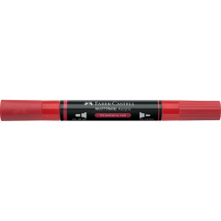 Akril marker kétvégű MULTIMARK 219 Faber-Castell eper piros