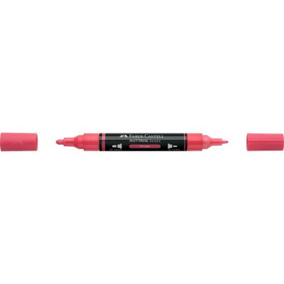 Akril marker kétvégű MULTIMARK 124 Faber-Castell vörös
