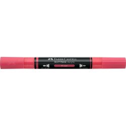 Akril marker kétvégű MULTIMARK 124 Faber-Castell vörös