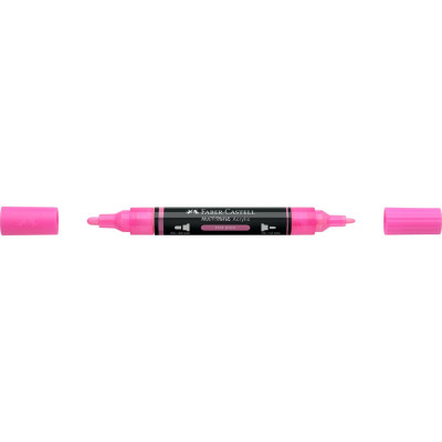 Akril marker kétvégű MULTIMARK 329 Faber-Castell pink
