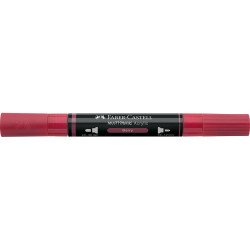 Akril marker kétvégű MULTIMARK 433 Faber-Castell piros bogyó