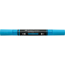 Akril marker kétvégű MULTIMARK 448 Faber-Castell azúrkék