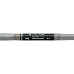 Akril marker kétvégű MULTIMARK 251 Faber-Castell ezüst