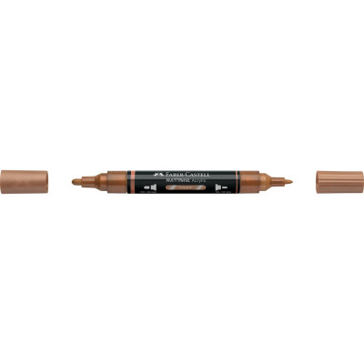Akril marker kétvégű MULTIMARK 252 Faber-Castell réz