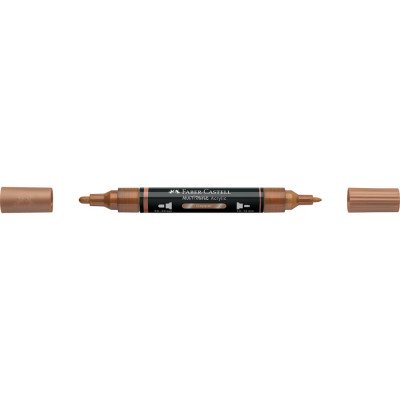 Akril marker kétvégű MULTIMARK 252 Faber-Castell réz