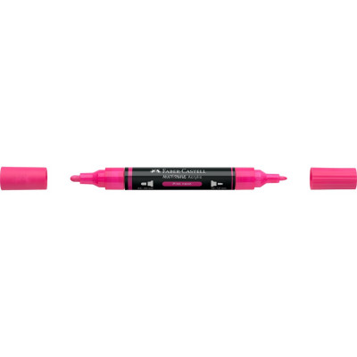 Akril marker kétvégű MULTIMARK 253 Faber-Castell neon rózsaszín