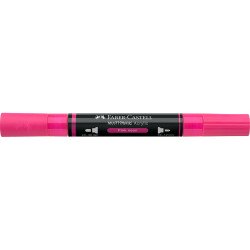 Akril marker kétvégű MULTIMARK 253 Faber-Castell neon rózsaszín