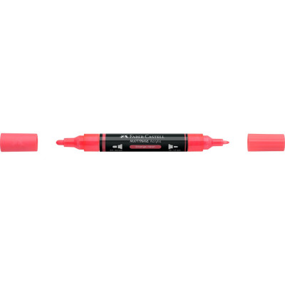 Akril marker kétvégű MULTIMARK 255 Faber-Castell neon narancs