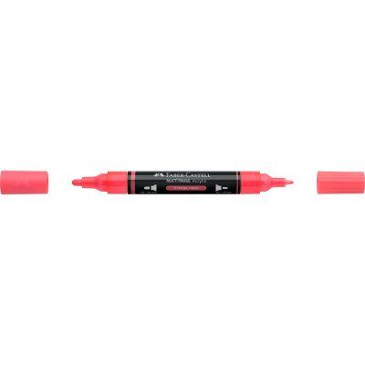 Akril marker kétvégű MULTIMARK 255 Faber-Castell neon narancs