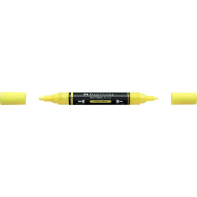 Akril marker kétvégű MULTIMARK 256 Faber-Castell neon sárga