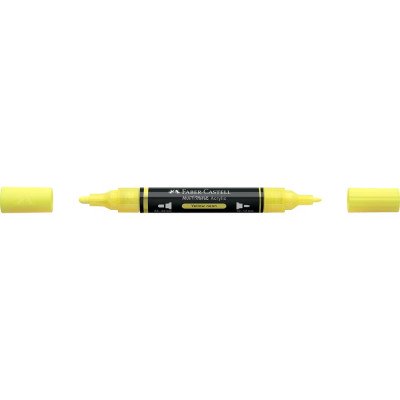Akril marker kétvégű MULTIMARK 256 Faber-Castell neon sárga