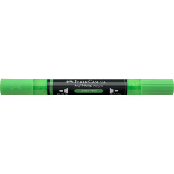 Akril marker kétvégű MULTIMARK 257 Faber-Castell neon zöld