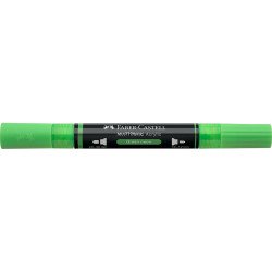 Akril marker kétvégű MULTIMARK 257 Faber-Castell neon zöld
