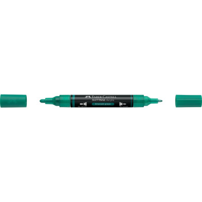 Akril marker kétvégű MULTIMARK 358 Faber-Castell smaragdzöld