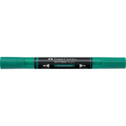 Akril marker kétvégű MULTIMARK 358 Faber-Castell smaragdzöld