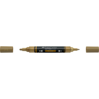Akril marker kétvégű MULTIMARK 178 Faber-Castell kávé barna