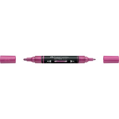 Akril marker kétvégű MULTIMARK 290 Faber-Castell metál rózsaszín
