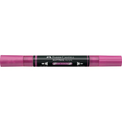 Akril marker kétvégű MULTIMARK 290 Faber-Castell metál rózsaszín