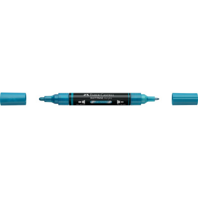 Akril marker kétvégű MULTIMARK 292 Faber-Castell metál kék