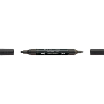 Akril marker kétvégű MULTIMARK 299 Faber-Castell fényes fekete