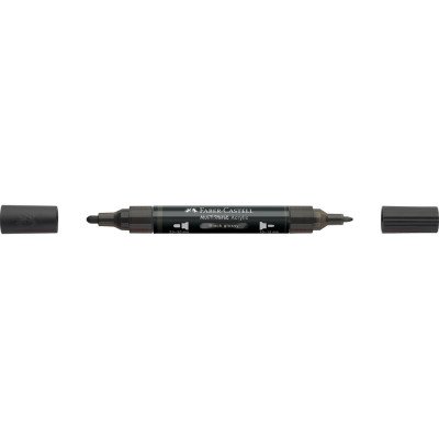 Akril marker kétvégű MULTIMARK 299 Faber-Castell fényes fekete