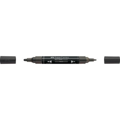 Akril marker kétvégű MULTIMARK 199 Faber-Castell fekete