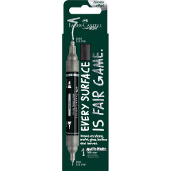 Tükör effekt marker kétvégű MULTIMARK 551 Faber-Castell króm bliszteres Dekormarker Faber - Castell