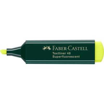 Szövegkiemelő 1-5mm vágott hegyű Faber-Castell 48 fluoreszkáló sárga
