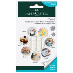 Gyurmaragasztó 50g TACK-IT Faber-Castell fehér Gyurmaragasztó Faber - Castell
