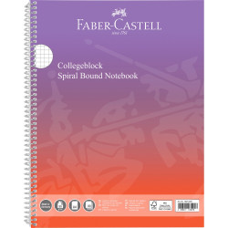 Spirálfüzet A4 80lap kockás színátmenetes borítással Faber-Castell piros-lila Író- irodaszer, papíráru Faber - Castell