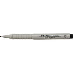 Rostirón, tűfilc 0,8mm ECCO PIGMENT Faber-Castell fekete Író- irodaszer, papíráru Faber - Castell