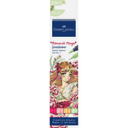 Rostirón, filctoll készlet alkoholos kétvégű GOLDFABER SKETCH Romantikus Manga 2 Faber-Castell 4klf. szín Filctoll Faber - Castell