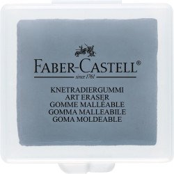 Gyurmaradír műanyag dobozban Faber-Castell szürke