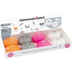 Radír zárható, műanyag dobozban vegyes mintával ANIMAL Faber-Castell koala,róka,panda,unikornis Író- irodaszer, papíráru Faber - Castell