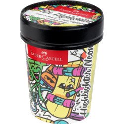 Szövegkiemelő készlet 1-5mm vágott,papír pohárban Faber-Castell 46 fluoreszkáló 10klf. szín Író- irodaszer, papíráru Faber - Castell