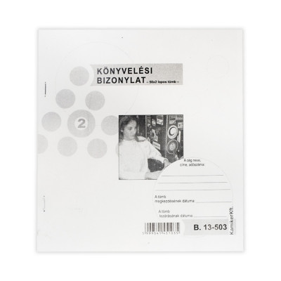 Könyvelési bizonylat 50x2 lapos tömb 203x198 mm B.13-503/V