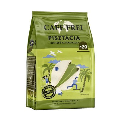 Kávékapszula, Nespresso kompatibilis, Cafe Frei, pisztácia 20db kapszula