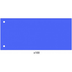 Elválasztócsík, 24x10,5 cm, 100 db/csomag PP Economix kék Elválasztó lap Economix