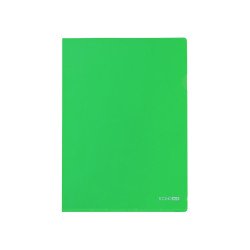 Genotherm `L` A4, PP 180 micron fényes, víztiszta, Economix zöld  10db/csomag Író- irodaszer, papíráru Economix