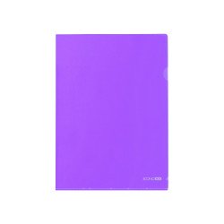 Genotherm `L` A4, PP 180 micron fényes, víztiszta,  Economix lila   10db/csomag Író- irodaszer, papíráru Economix