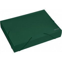Gumis mappa A4, PP rombuszmintás gerincvastagított 60mm, Economix zöld Gumis mappa Economix