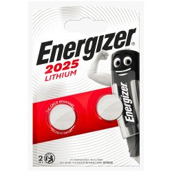 Elem gombelem CR2025 lítium 2 db/csomag, Energizer Elem, akkumulátor, töltő Energizer